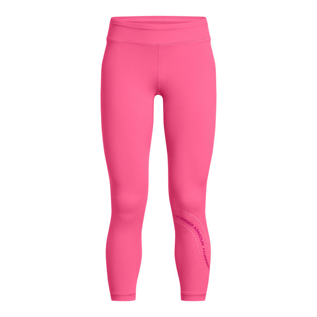 Under Armour Motion Branded Ankle Leggings Junior Super Pink