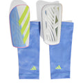Adidas Tiro League Football Shinguards Blue Fusion Lucid Pink Lucid Lemon