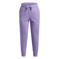 Ua Rival Fleece Joggers Junior Girls Transparent White