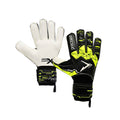 Precision Junior Fusion X Flat Cut Gloves Black Yellow White